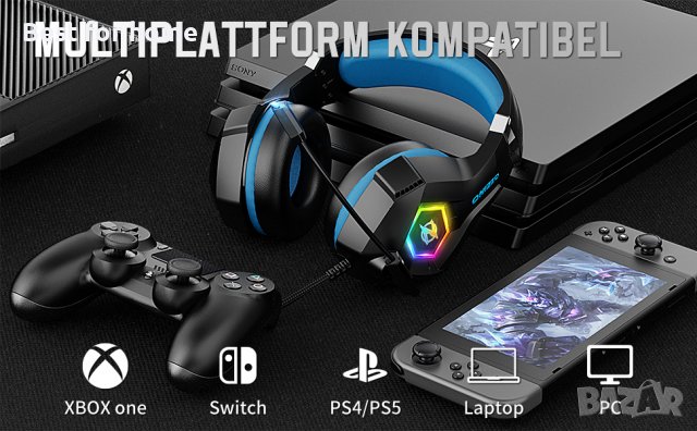 Геймърски слушалки Ozeino GM 6 за PS4 PS5 PC Xbox One