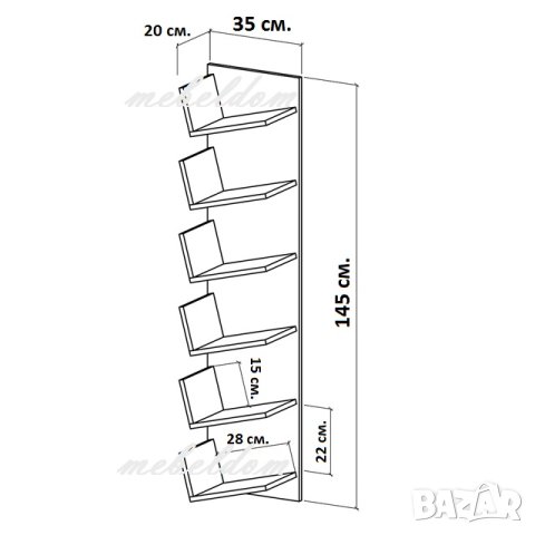 Етажерка за стена,полица,етажерки(код-0815), снимка 5 - Етажерки - 40865356