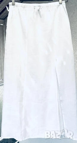 Екстравагантна ленена пола NUVOLA Италия, снимка 8 - Поли - 51228026