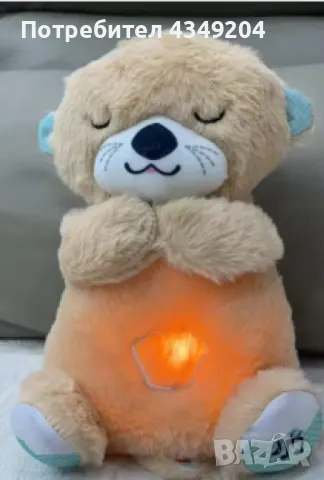 Успокояваща плюшена играчка за бебе, дишаща, с нежни звуци, снимка 5 - Плюшени играчки - 48253480