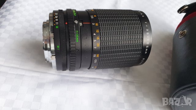 Обектив Makinon MC Auto Zoom 1:3.5-4.5 f=35-105mm 62, снимка 6 - Обективи и филтри - 42860215