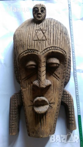 Африканска маска Сенуфо, снимка 2 - Антикварни и старинни предмети - 30749509
