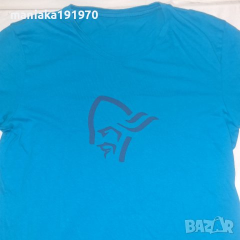 Norrona Cotton Logo T-Shirt (L) спортна тениска, снимка 2 - Тениски - 40072549