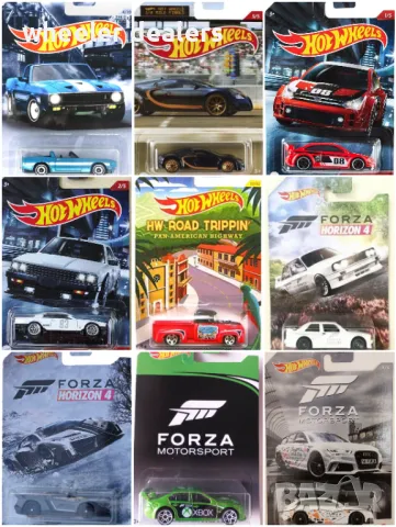 Метални колички Hot Wheels от сетовете LARRY Wood FORZA  GRAN Turismo, снимка 8 - Колекции - 22030230