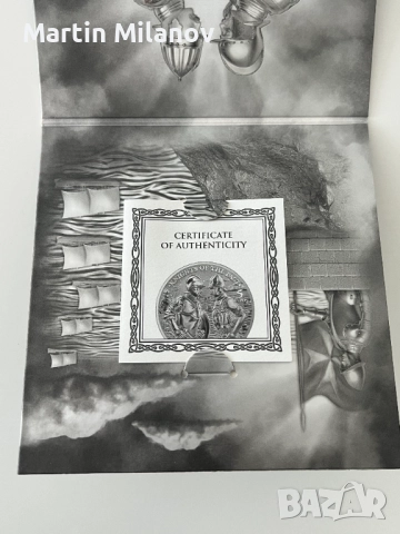 Сребърна инвестиционна монета, Рицарите на миналото (Малта), ограничен, снимка 2 - Нумизматика и бонистика - 52878879