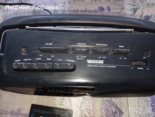 Малък радиокасетофон Watson, снимка 2 - Радиокасетофони, транзистори - 53027465