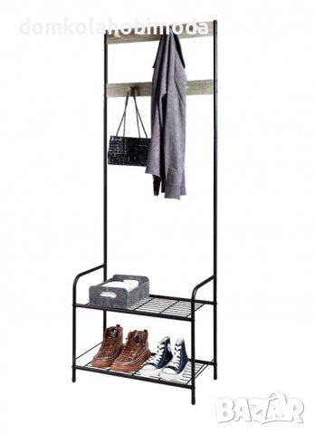 Метална етажерка за дрехи и обувки, 60x30x170 см