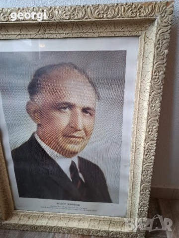 портрет от соца на Тодор Живков , снимка 4 - Антикварни и старинни предмети - 51931318