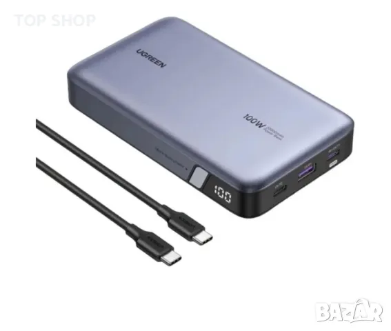 Портативна батерия Ugreen - PB720, 20000 mAh, сива