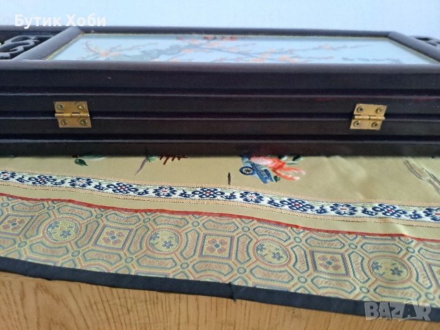 RARE ! Винтидж китайски параван , снимка 9 - Антикварни и старинни предмети - 40806762