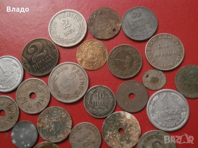 Лот стари чужди монети , снимка 2 - Нумизматика и бонистика - 42608037