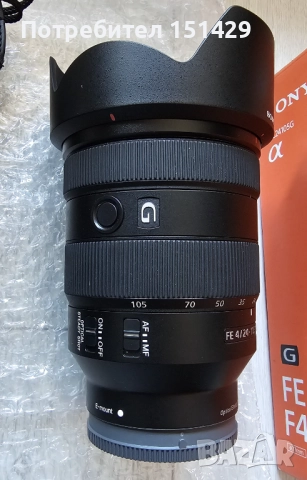 SONY FE 24-105mm f/4 G OSS - Професионален обектив Сони като нов!, снимка 3 - Обективи и филтри - 52926333