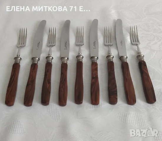 *Otto Kolfertz * Solingen масивни прибори за хранене от неръждаема стомана с дръжки от каталин
