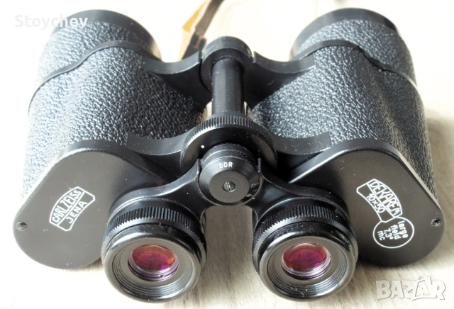 Бинокъл Carl Zeiss Jena Dekarem 10x50 Multi Coated 1983г. (in circle) , снимка 2 - Екипировка - 53461794