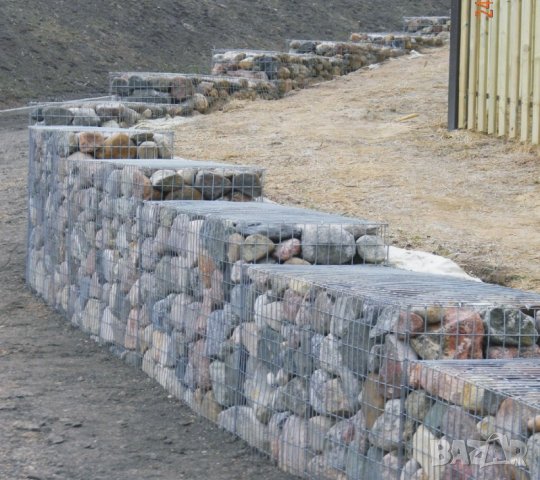 ГАБИОНИ за ПОДПОРНИ стени --за укрепване на наклони --за терасиране на терени…. ПРОИЗВЕЖДАМЕ, снимка 3 - Строителни материали - 42784873