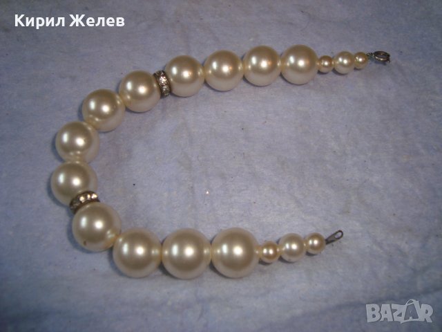 ПЕРЛЕН ТИП РЕТРО АРТ ГРИВНА с КРИСТАЛЧЕТА 22887, снимка 5 - Гривни - 37075932