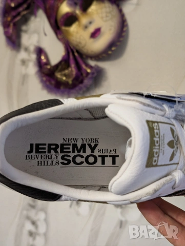  лимитиран модел маратонки Adidas Jeremy Scott Superstar 80s Ripple nomer 42 2/3, снимка 11 - Маратонки - 54270473