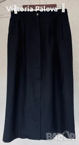 Винтидж миди пола от тежка коприна ( 100%)  Liz Claiborne Collection , снимка 3 - Поли - 56185456