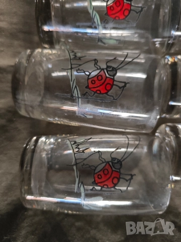 Продавам стъклени чаши с калинка., снимка 4 - Сервизи - 51531277