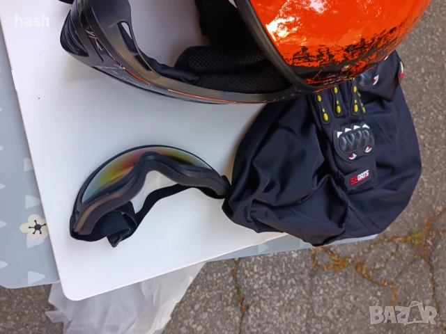 Комплект каска за мотокрос, размер S, снимка 3 - Спортна екипировка - 50828669