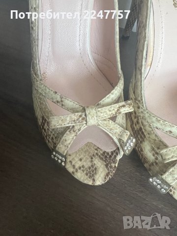 Леопардови обувки размер 37, снимка 4 - Дамски обувки на ток - 42414103