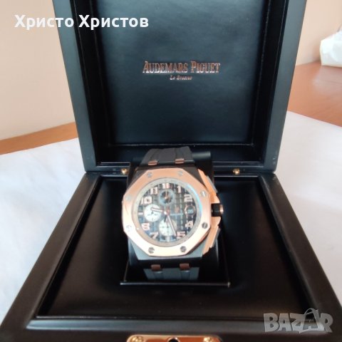 Мъжки луксозен часовник Audemars Piguet Royal Oak Offshore Chronograph Rose gold, снимка 6 - Мъжки - 42209001