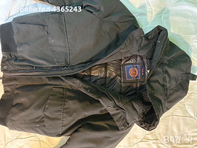 Оригинално Мъжко Яке Superdry много дебело и топло, черно преходно яке, снимка 13 - Якета - 52502437