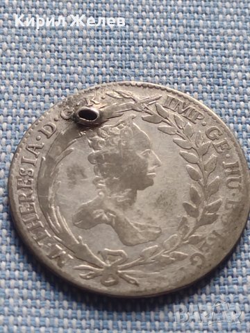 Сребърна монета 20 кройцера 1765г. Мария Терезия Виена Свещена Римска империя 13641, снимка 7 - Нумизматика и бонистика - 42871851