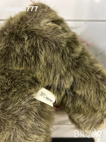 Vtg Скъпоценно плюшено мече Плюшена играчка Баба Очила Шал  90-те Vtg, снимка 5 - Плюшени играчки - 52267708