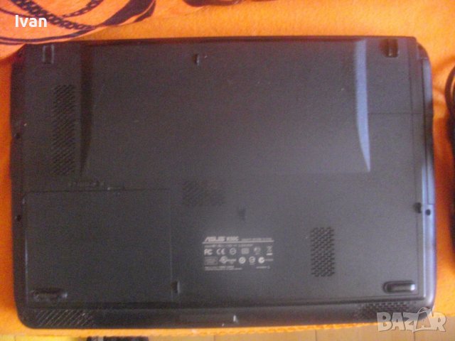 Лаптоп 15,6"-ASUS K50C-Отличен-Черен-HD 320GB/RAM 3GB/Intel Celeron 220-Батерия Добра/Зарядно, снимка 6 - Лаптопи за работа - 42759679