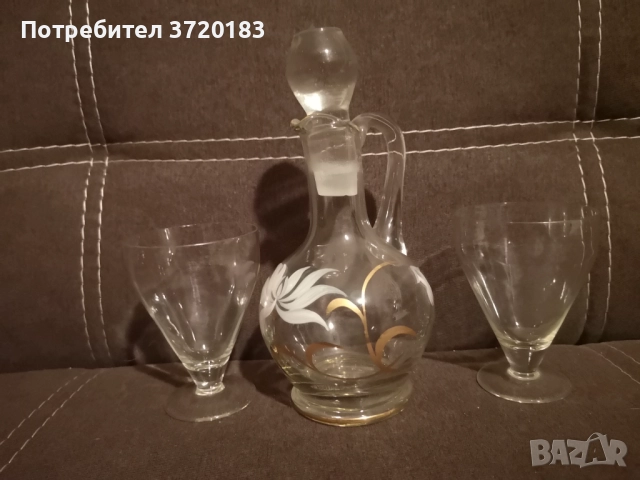 Стъклен сервиз за ракия, снимка 3 - Сервизи - 52250097