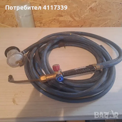 продавам комплект горелка с маркуч.
