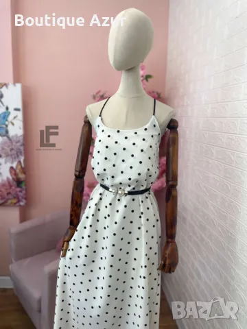 Рокля LFS Lovely Satin White  , снимка 4 - Рокли - 50329424