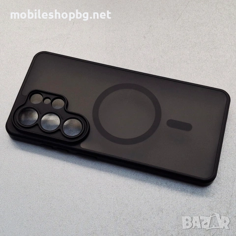 Samsung Galaxy S26 Ultra гръб MagSafe черен мат полупрозрачен , снимка 7 - Калъфи, кейсове - 53900241