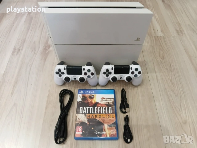 PlayStation 4 – Бял, лимитиран модел | 500GB, 180 €, снимка 2 - PlayStation конзоли - 53888423