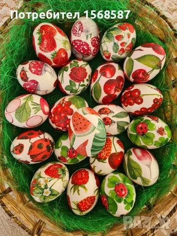 Яйца техника декупаж за Великден