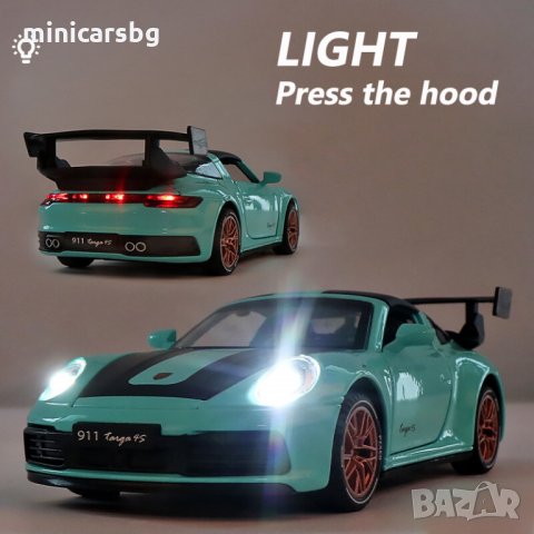 Метални колички: Porsche 911 Targa 4S (Порше Тарга), снимка 3 - Колекции - 35540362