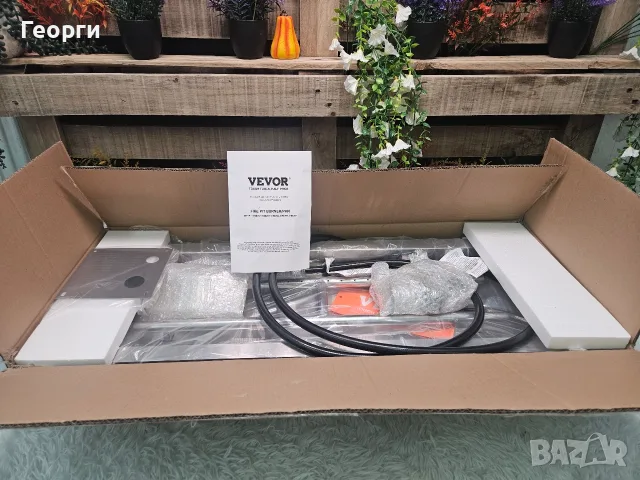 Газова камина за вграждане VEVOR 76х25 см – Чисто нова