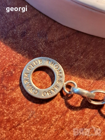 сребърна гривна Thomas sabo Charm club със 5 талисманчета , снимка 10 - Гривни - 52591375
