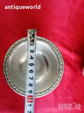 Стара ПОСРЕБРЕНА Захарница , снимка 6 - Антикварни и старинни предмети - 35230169
