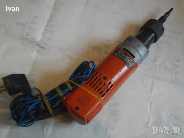 Fein Made in GERMANY НЕМСКИ ЕЛЕКТРИЧЕСКИ ПРАВ ШЛАЙФ ФЕЙН ЗА НАКРАЙНИЦИ М6 230W 450об/м ОТЛИЧЕН 40см, снимка 7 - Други инструменти - 48140573