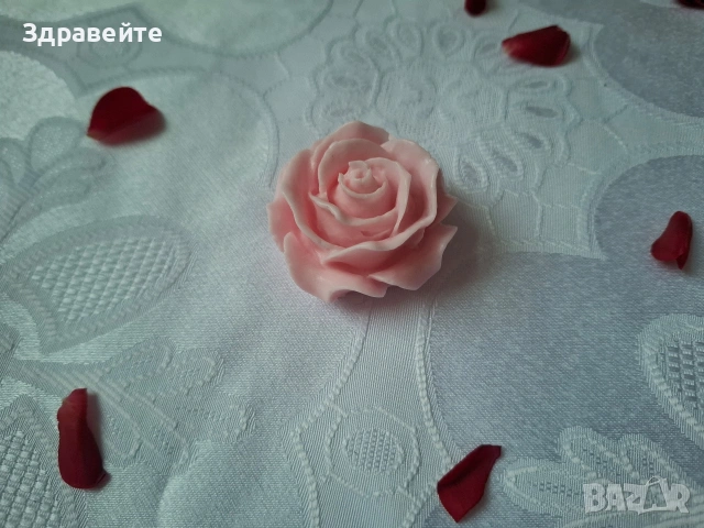 Ароматни глицеринови сапунчета - цветя и сърца, снимка 4 - Арт сувенири - 53365699