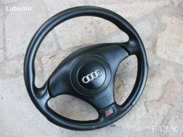  Волан трилъчев, кожен - оригинален Audi A4,A6,A8,TT - S Line !, снимка 10 - Части - 50015582