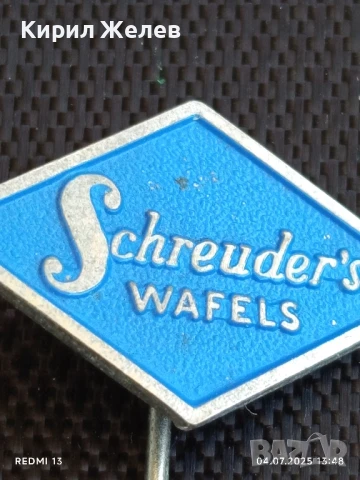 Три значки стари редки от соца UTRECHT, SCHROEDER'S,FASTO за КОЛЕКЦИЯ 28452, снимка 4 - Колекции - 50905884