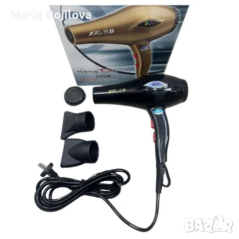 Професионален Сешоар XiongdA XD-168 D, 2200W, снимка 4 - Сешоари - 50275972
