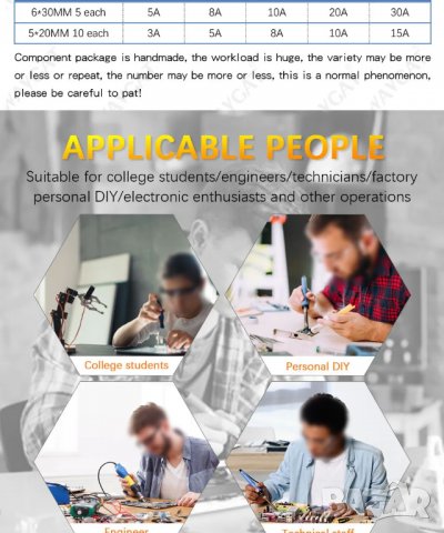 Стъклени предпазители за 230V, 75 броя, снимка 7 - Друга електроника - 39945950