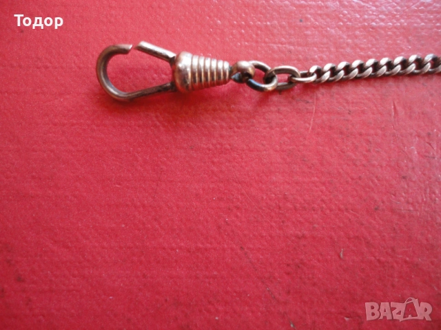 Позлатен кюстек верижка джобен часовник Double SP Gund, снимка 3 - Мъжки - 54095701