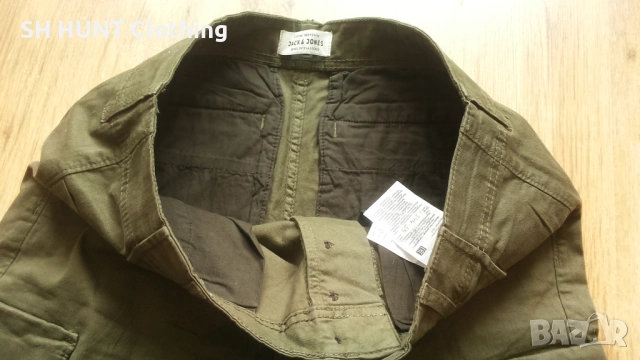 JACK & JONES STRETCH CARGO Trouser размер 32 / 34 изцяло еластичен карго панталон - 1580, снимка 11 - Панталони - 52597369