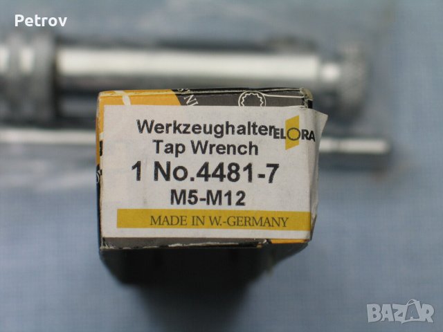 ELORA No.4481-7 - Made in West Germany - ПРОФЕСИОНАЛЕН Върток на метчици M5 - M12 / ORIGINAL ELORA !, снимка 2 - Гедорета - 39621978