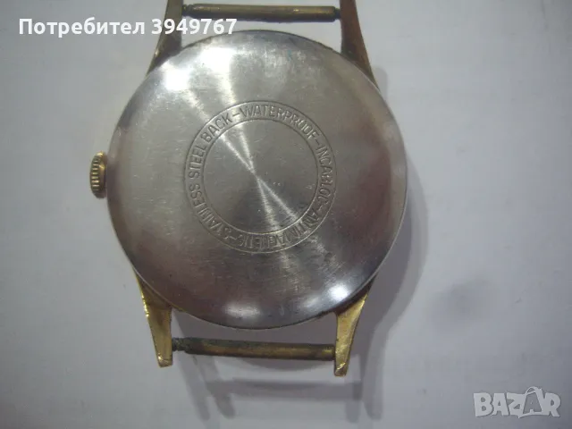 Стар позлатен мъжки часовник., снимка 2 - Мъжки - 49935386